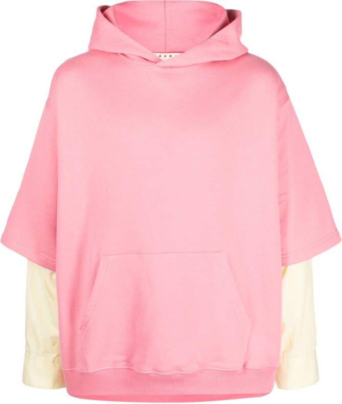 Marni Katoenen hoodie Roze