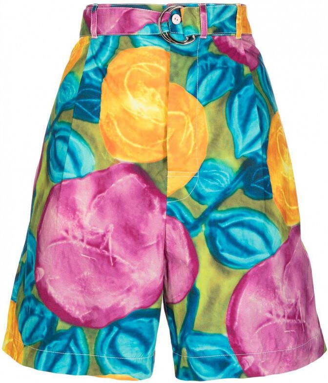 Marni Shorts met bloemenprint Veelkleurig