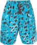 Marni Shorts met luipaardprint Blauw - Thumbnail 1