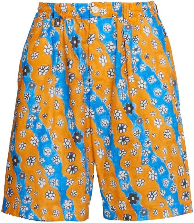Marni Shorts met print Oranje