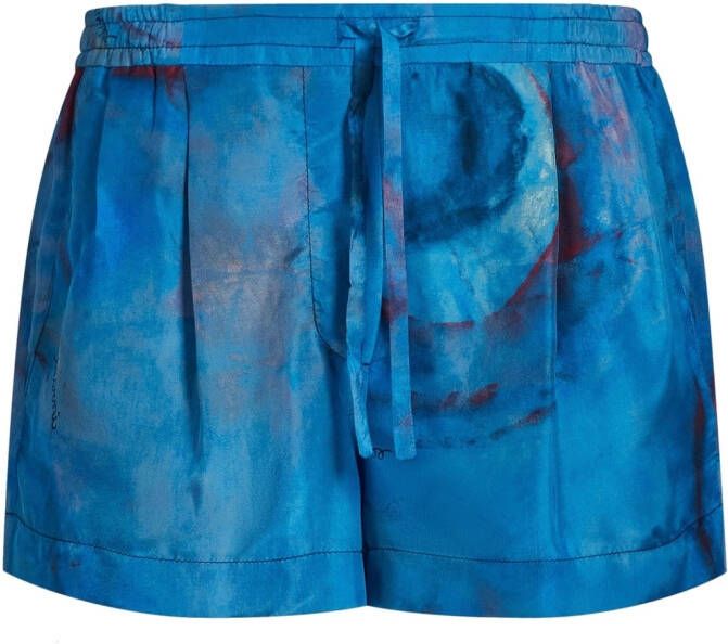 Marni Shorts met trekkoordtaille Blauw