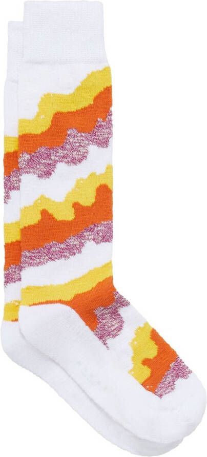 Marni Sokken met abstracte print Oranje