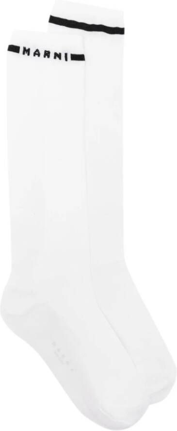 Marni Sokken met logoprint Wit