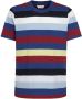 Marni Drie gestreepte katoenen T-shirt Blauw - Thumbnail 1