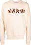 Marni Sweater met logoprint Beige - Thumbnail 1