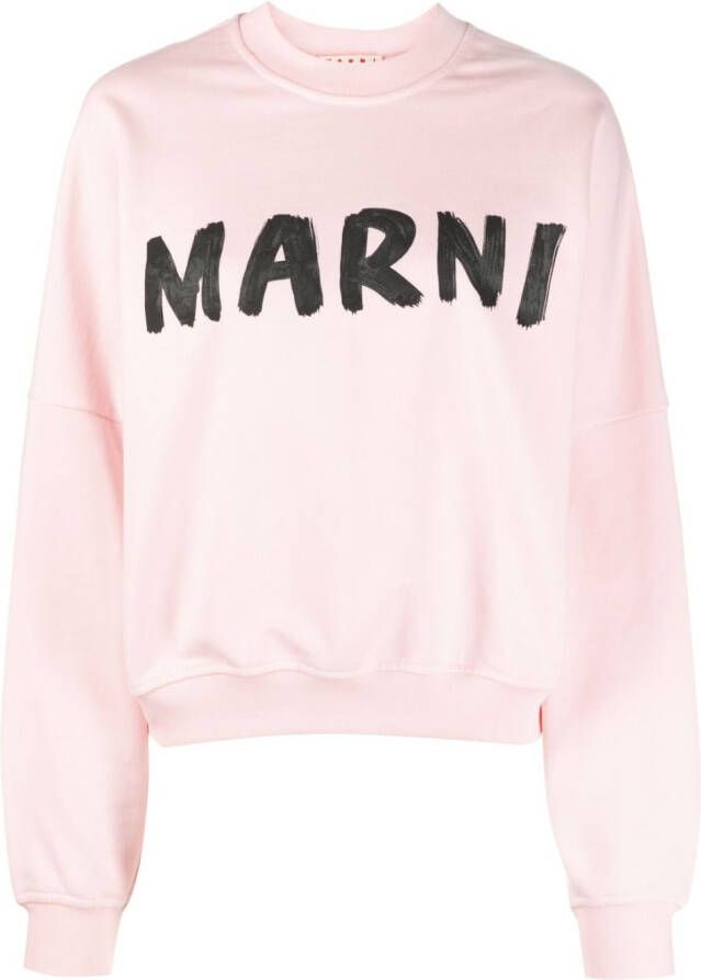 Marni Sweater met logoprint Roze