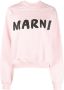 Marni Sweater met logoprint Roze - Thumbnail 1