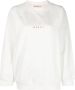Marni Sweater met logoprint Wit - Thumbnail 1