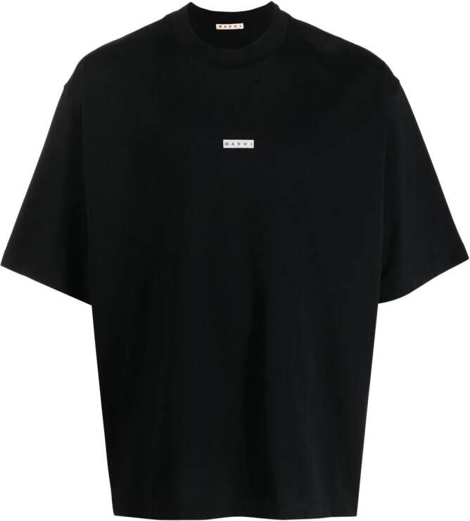 Marni T-shirt met logo Zwart
