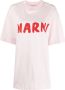 Marni T-shirt met logoprint Roze - Thumbnail 1