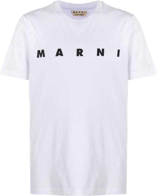 Marni T-shirt met logoprint Wit