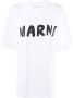 Marni T-shirt met logoprint Wit - Thumbnail 1