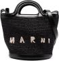 Marni Shoppers Black Adjustable Shoulder Strap Bag in zwart - Thumbnail 3