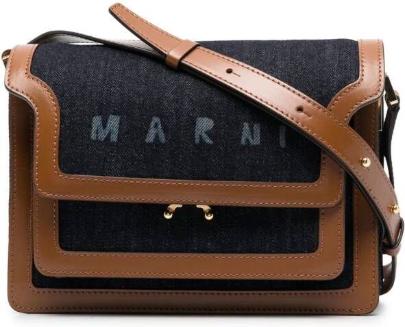 Marni Trunk crossbodytas Blauw