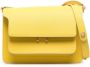 Marni Trunk leren schoudertas Geel - Thumbnail 1