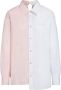 Marni Asymmetrische popeline blouse Roze - Thumbnail 1