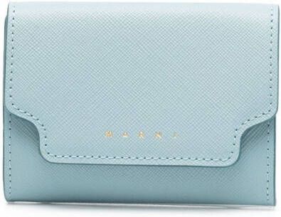 Marni Tweekleurige portemonnee Blauw
