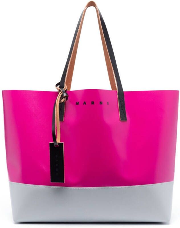 Marni Tweekleurige shopper Roze