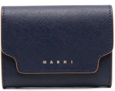 Marni Tweekleurige portemonnee Blauw
