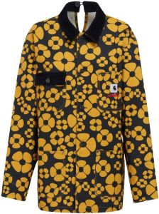 Marni x Carhartt jas met bloemenprint Zwart