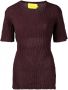 Marques'Almeida T-shirt met open rug Bruin - Thumbnail 1