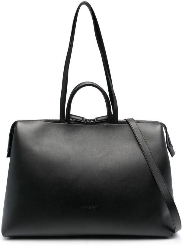 Marsèll 4 In Orizzontale leren shopper Zwart