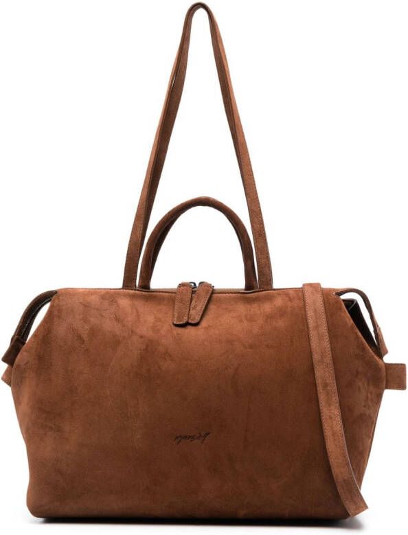 Marsèll Dritta suède shopper Bruin