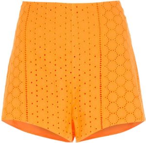 Martha Medeiros Broderie anglaise shorts Oranje