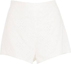 Martha Medeiros Broderie anglaise shorts Wit