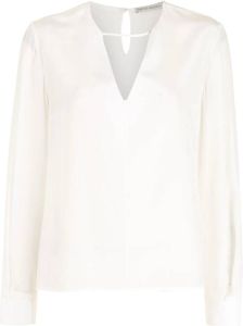 Martha Medeiros Zijden blouse Wit