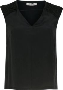 Martha Medeiros Zijden blouse Zwart