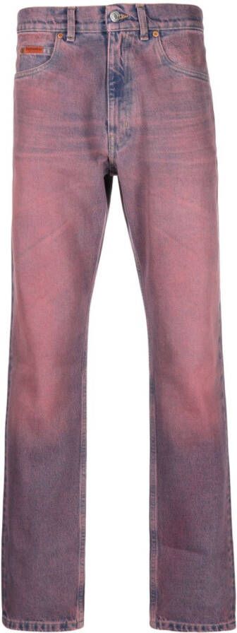 Martine Rose Straight jeans Roze
