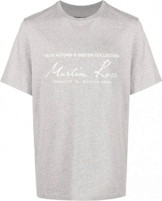 Martine Rose T-shirt met logoprint Grijs