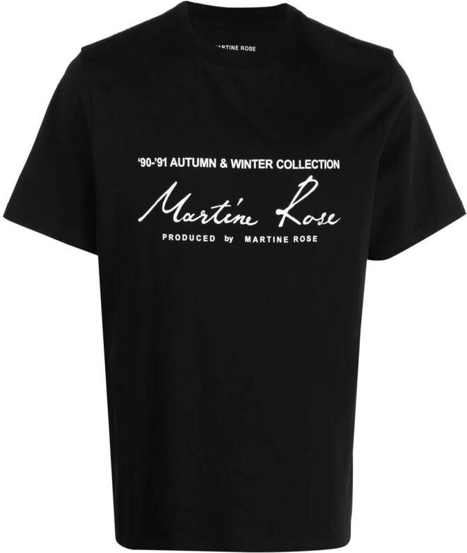 Martine Rose T-shirt met logoprint Zwart