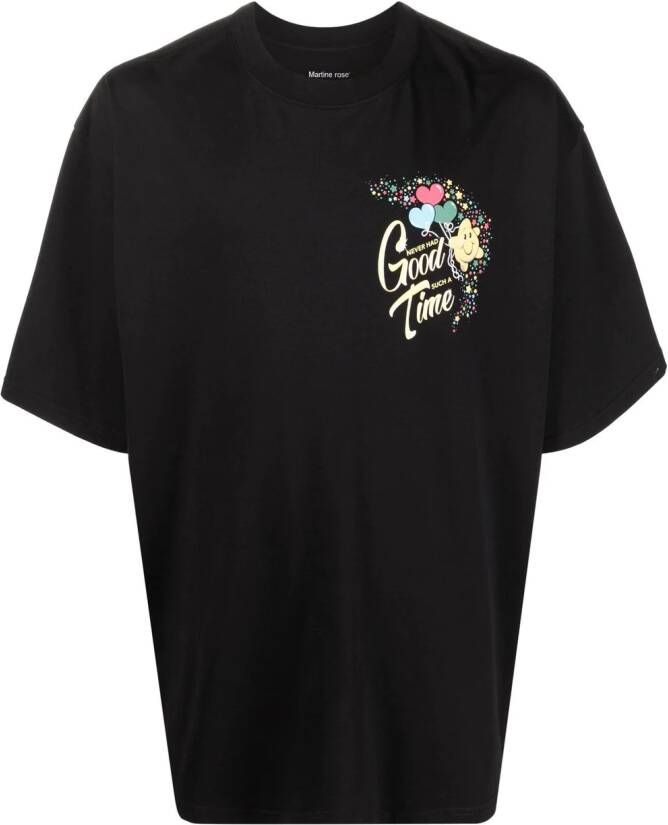Martine Rose T-shirt met print Zwart