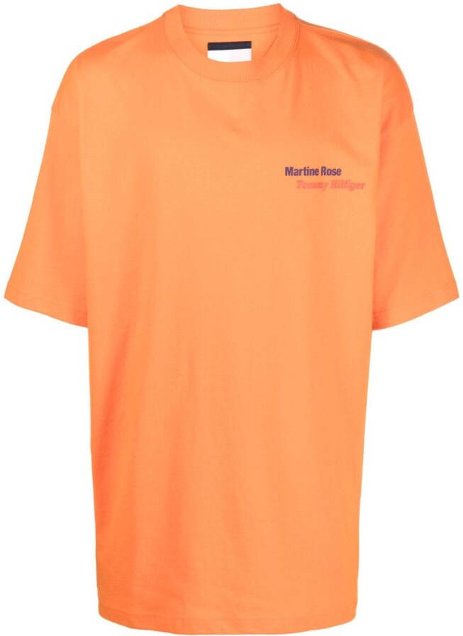 Martine Rose x Tommy Hilfiger T-shirt met logoprint Oranje