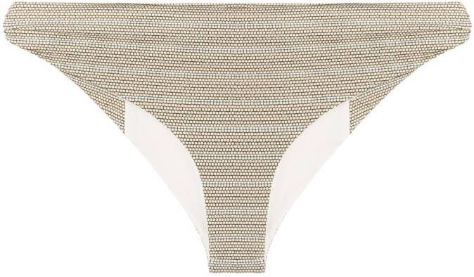 Marysia Bikinibroekje met dessin Beige