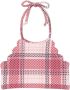 Marysia Kids Geruite bikinitop Roze - Thumbnail 1