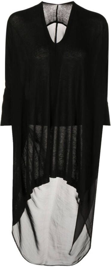 Masnada Blouse met V-hals Zwart