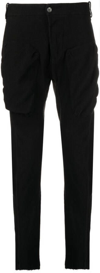 Masnada Slim-fit broek Zwart