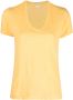 Massimo Alba Linnen T-shirt Geel - Thumbnail 1
