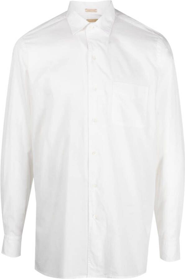 Massimo Alba Overhemd met knopen Wit