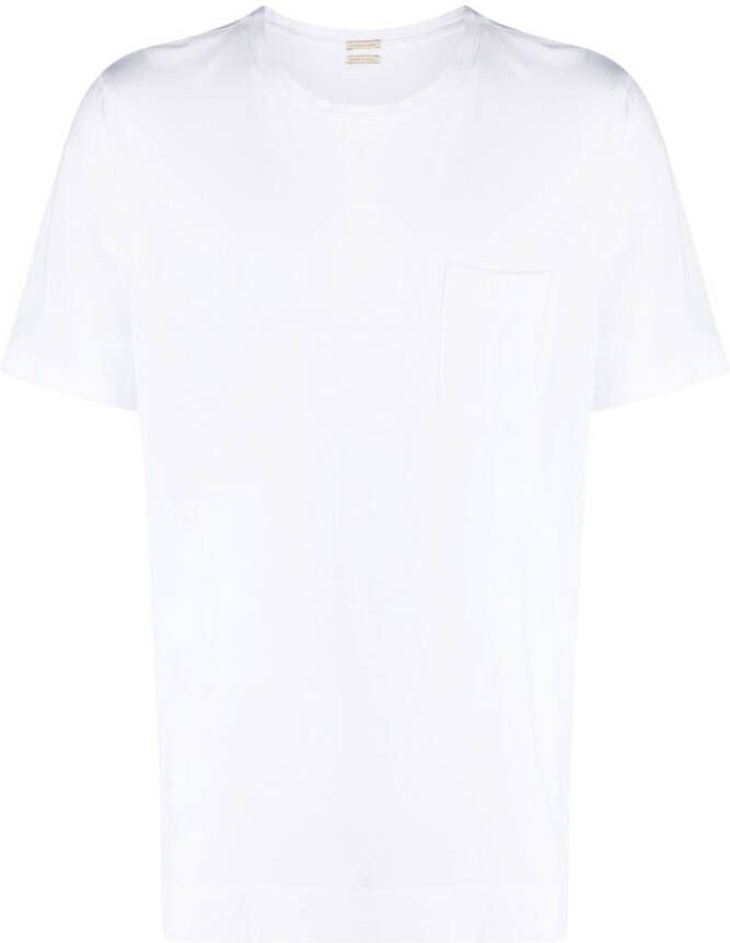 Massimo Alba T-shirt met borstzak Wit
