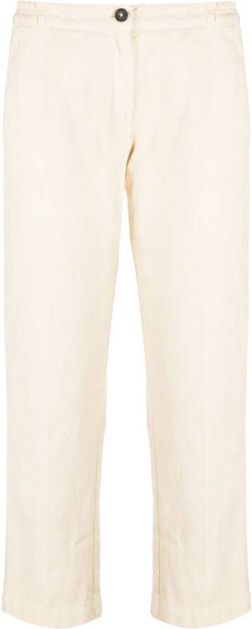 Massimo Alba Cropped broek Beige
