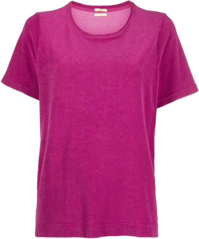 Massimo Alba T-shirt met ronde hals Roze