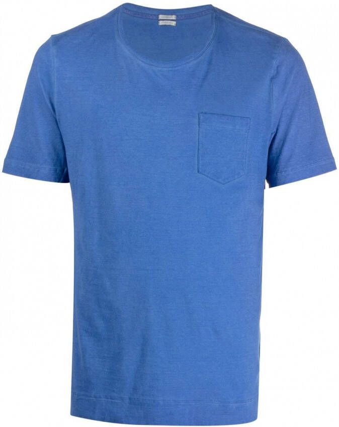 Massimo Alba T-shirt met zak Blauw