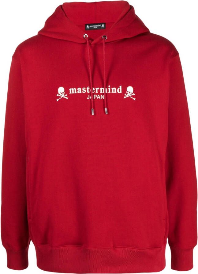 Mastermind Japan Hoodie met logoprint Rood