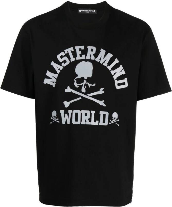 Mastermind Japan T-shirt met logoprint Zwart