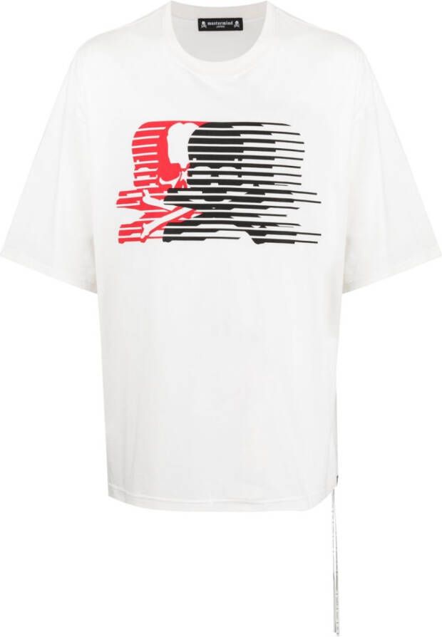 Mastermind Japan T-shirt met print Wit