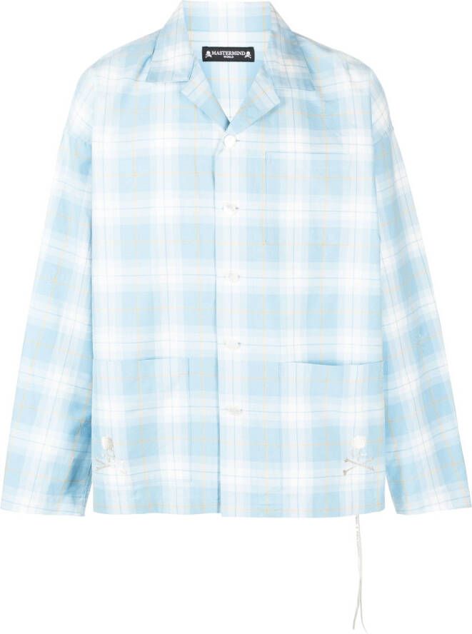 Mastermind World Geruit overhemd Blauw